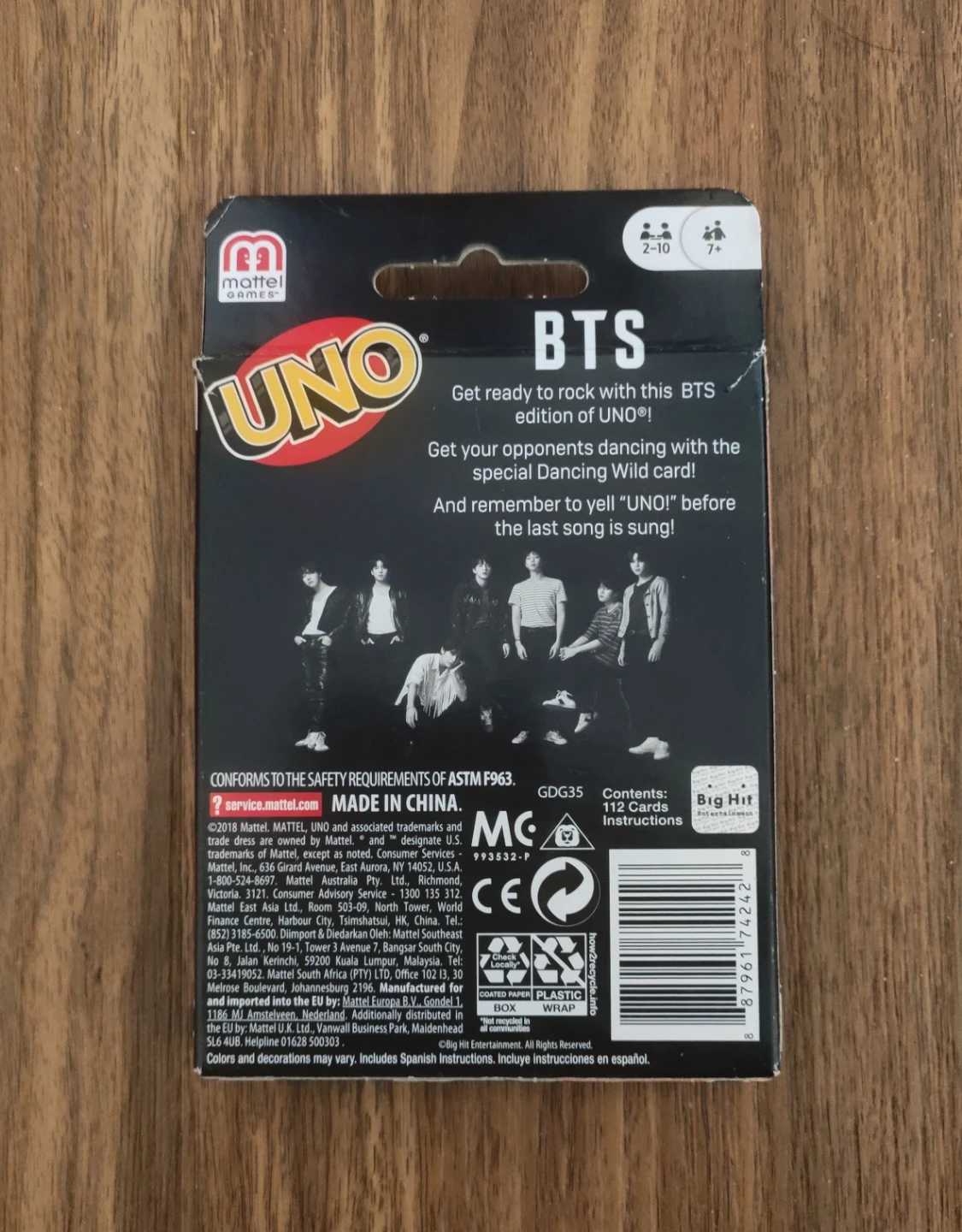Limited Edition UNO BTS Card Game - photo 2