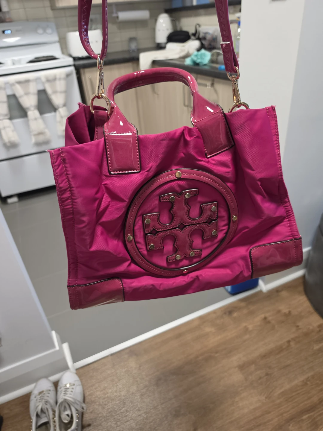 Tory Burch Pink Nylon Tote Bag - photo 4
