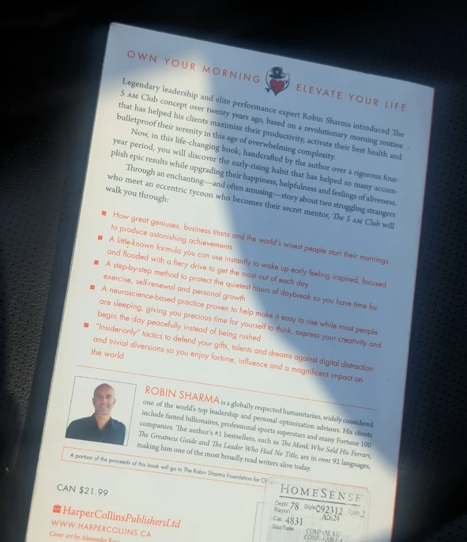 The 5 AM Club by Robin Sharma - photo 2