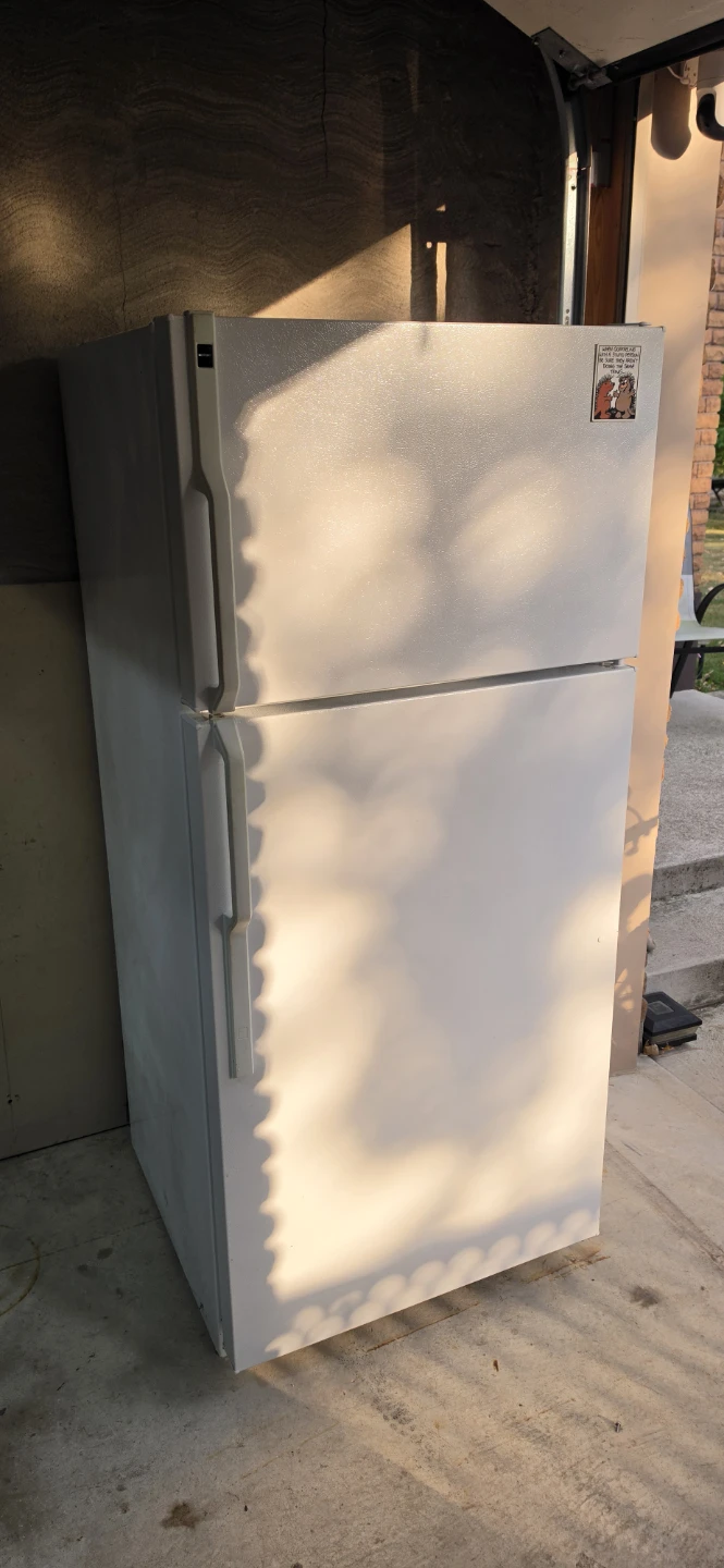 Hotpoint white top-mount refrigerator