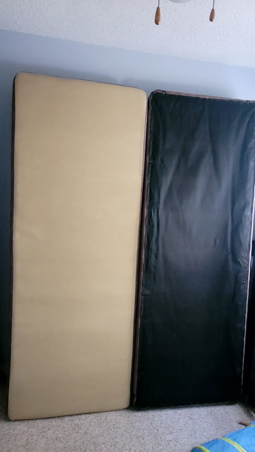 Grey Upholstered Bed Frame with Split Box Springs - photo 5