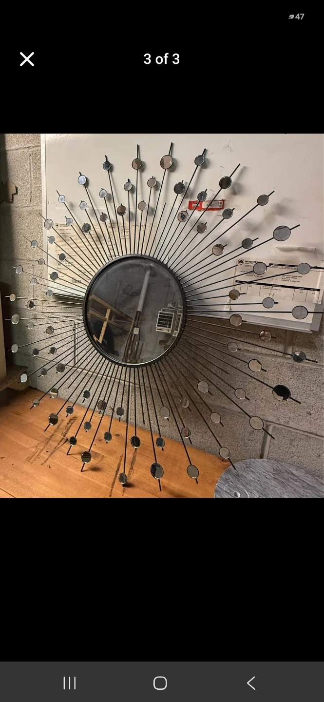 Sunburst Wall Mirror - photo 3