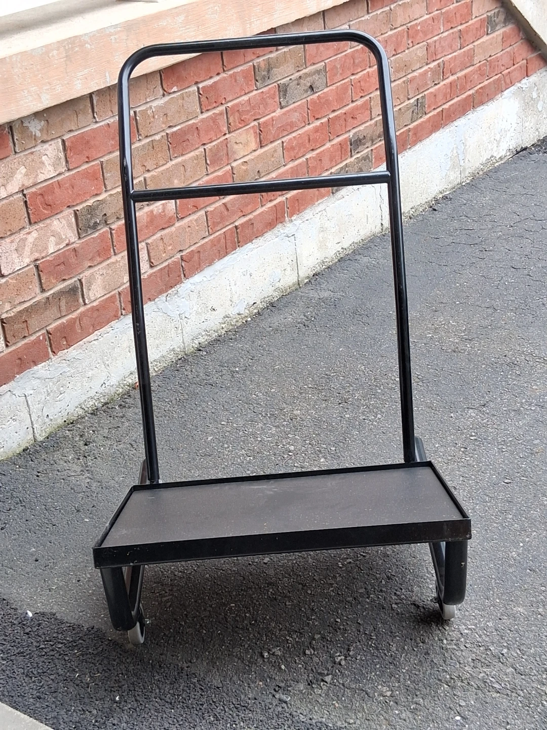 Black Metal Rolling Utility Dolly Cart - photo 4