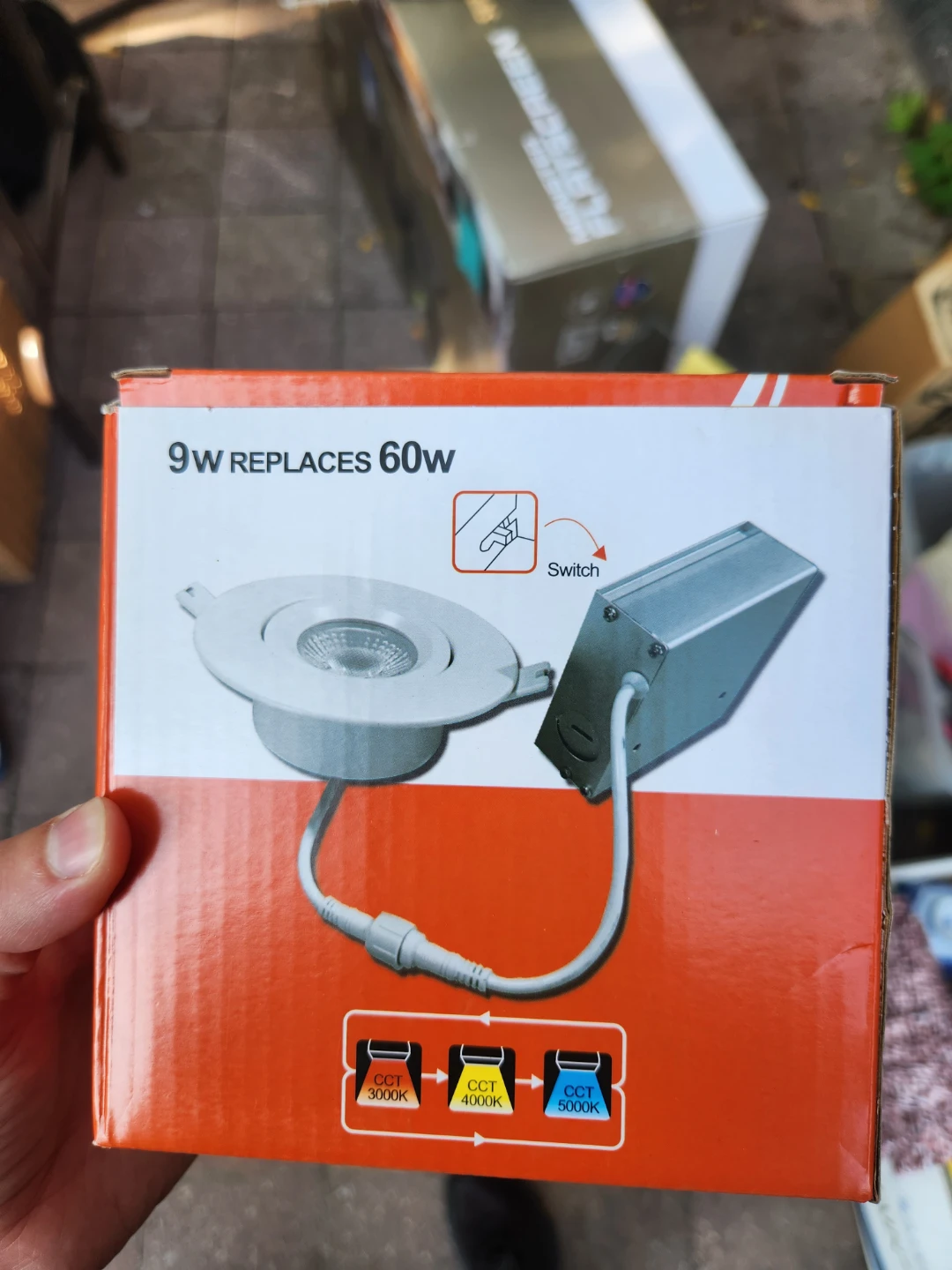 6 x 4" Slim Round LED Gimbal Lamp