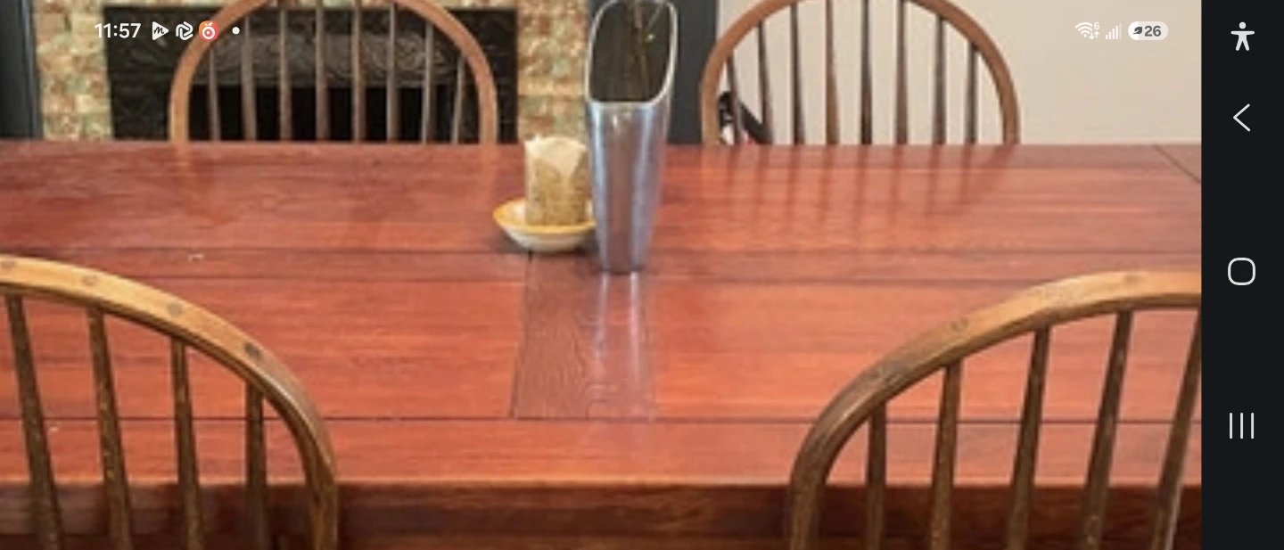 🏈Solid Wood Dining Table with two extensions - photo 5