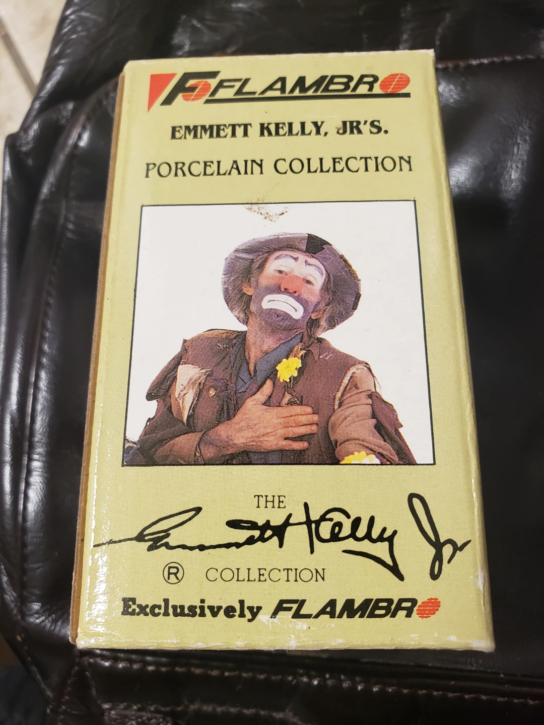Flambro Emmett Kelly Jr. Porcelain Clown Figurine