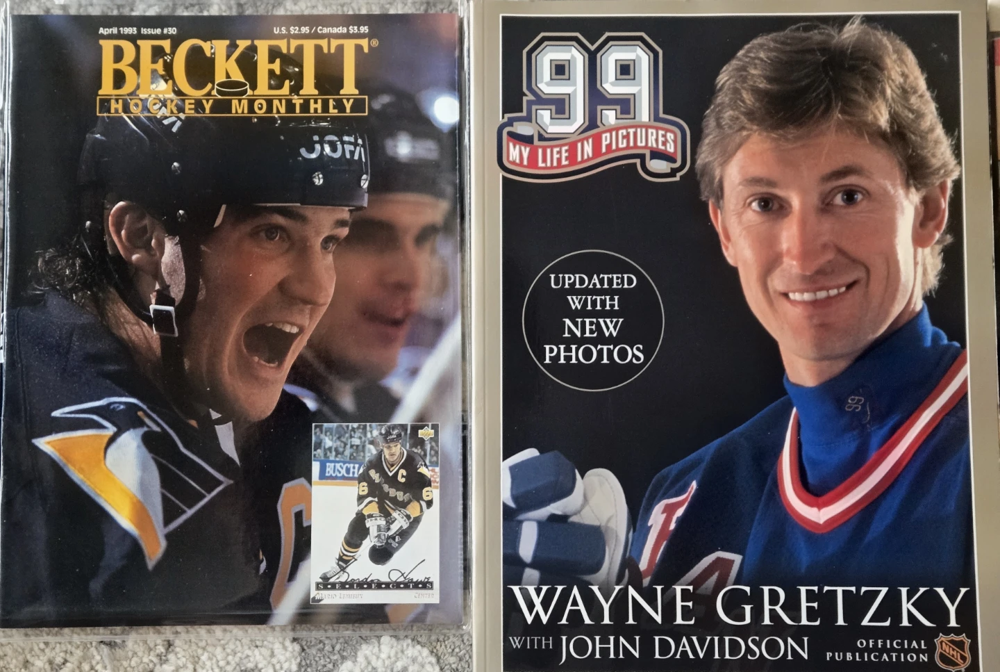 Vintage Hockey Promo & Magazines, Gretzky, Lemieux, Dryden - photo 5