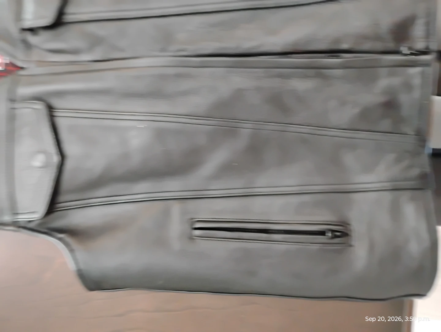 Harley-Davidson style motorcycle leather vest - photo 5