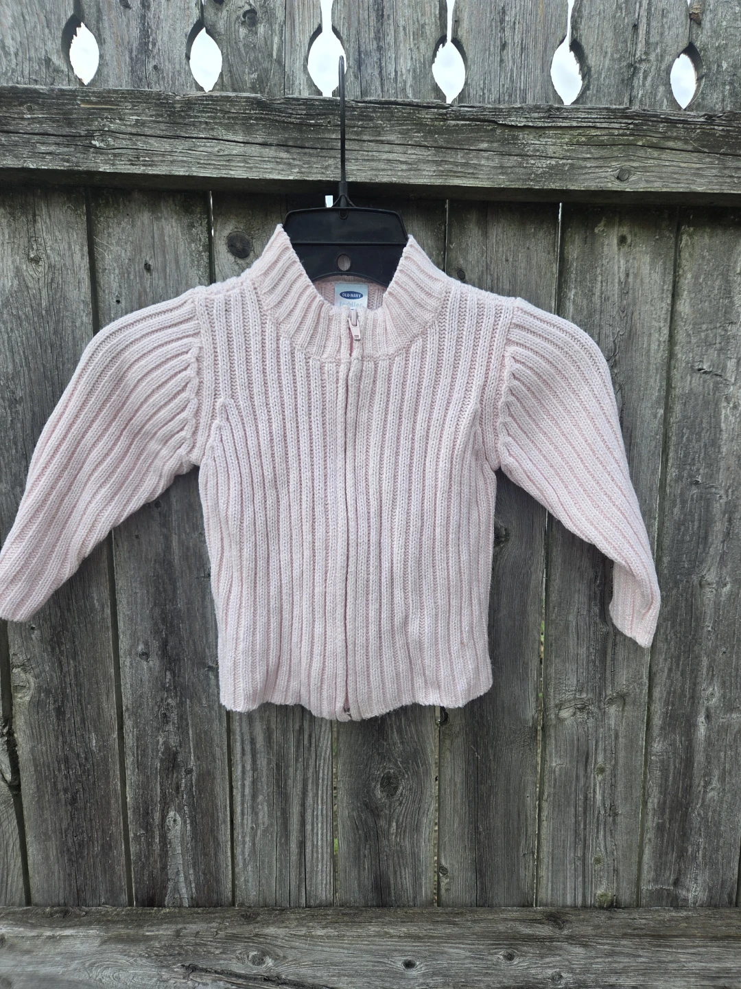 Old Navy Toddler glitter Pink Zip-Up Sweater 2T