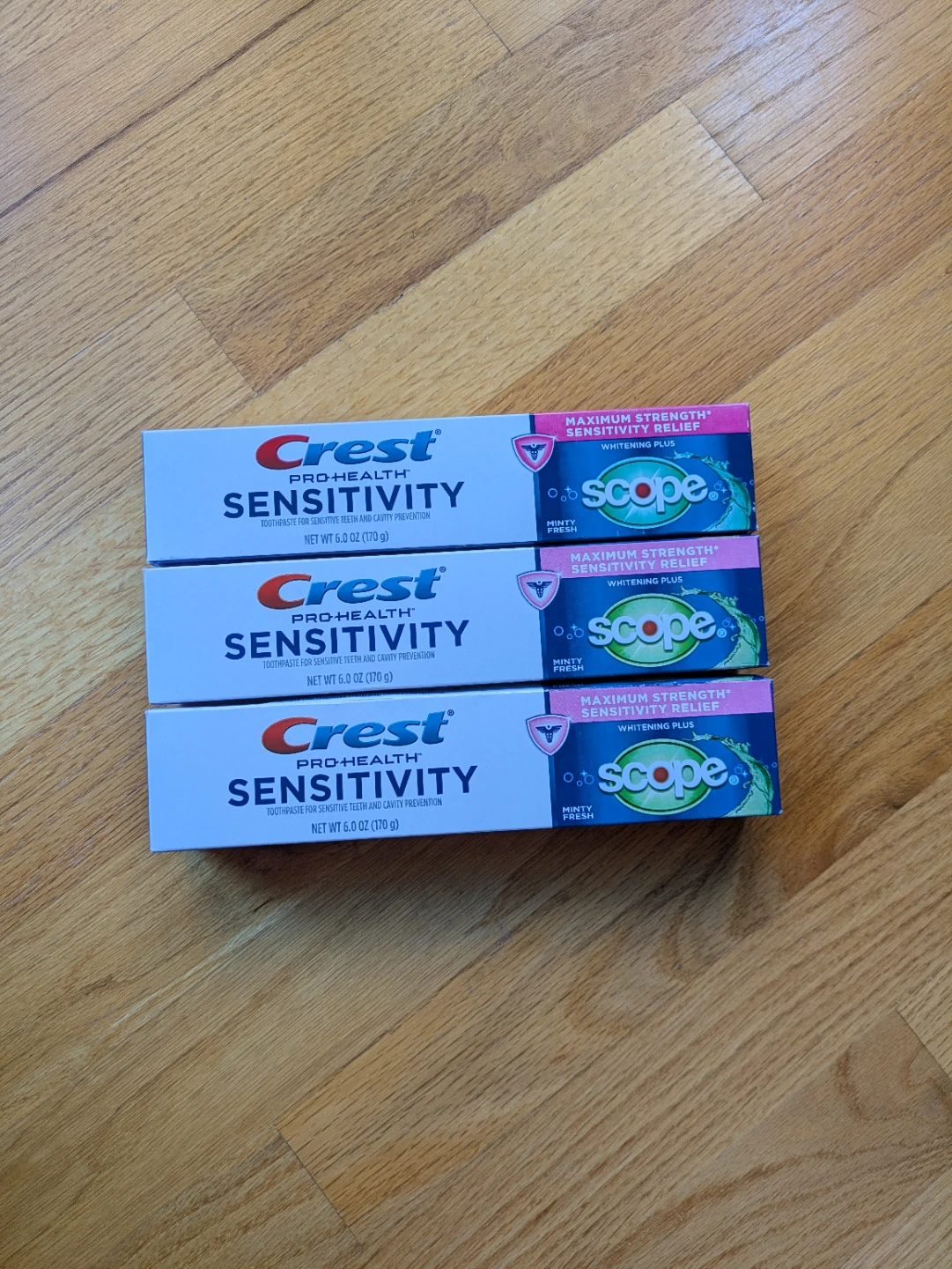 Crest Sensitivity Toothpaste Lot of 3 new in box