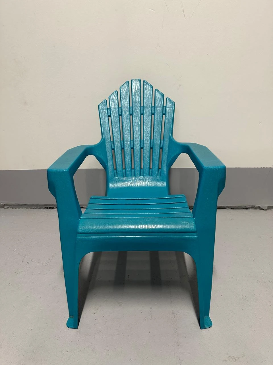 Teal Plastic Adirondack Chair for Toddlers