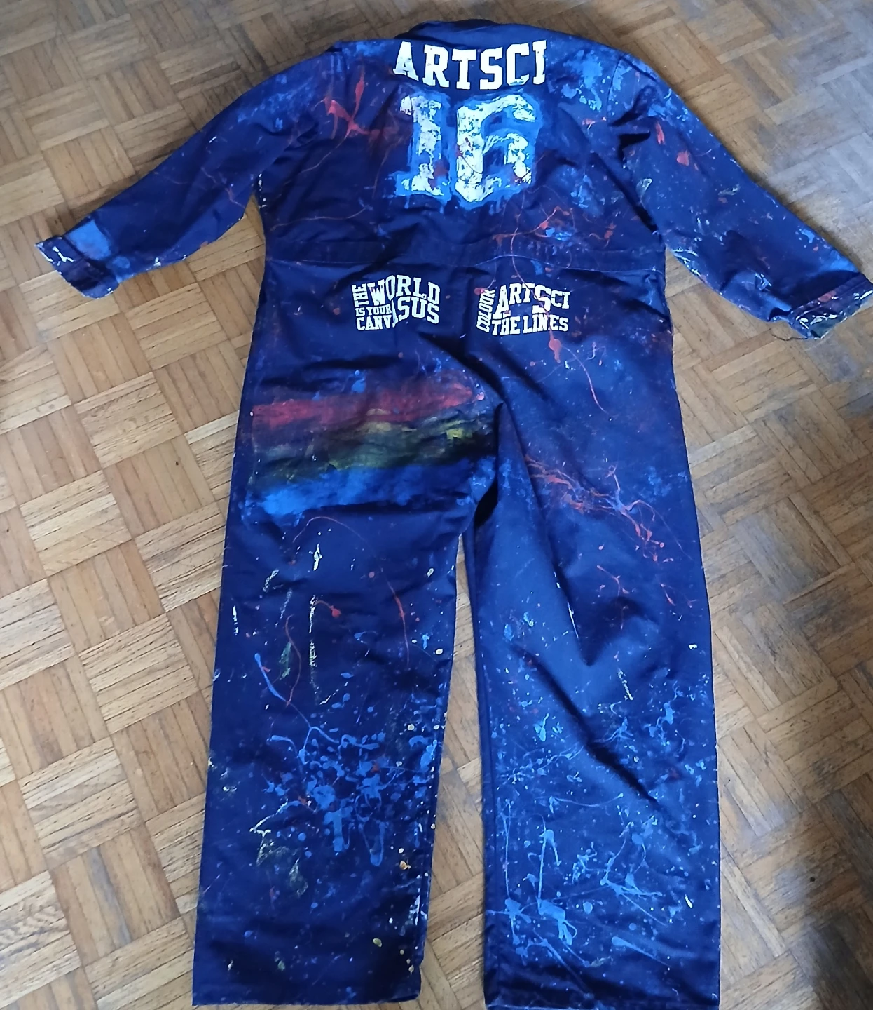 Bigar ArtSci Splatter Paint Coveralls Size XL - photo 3