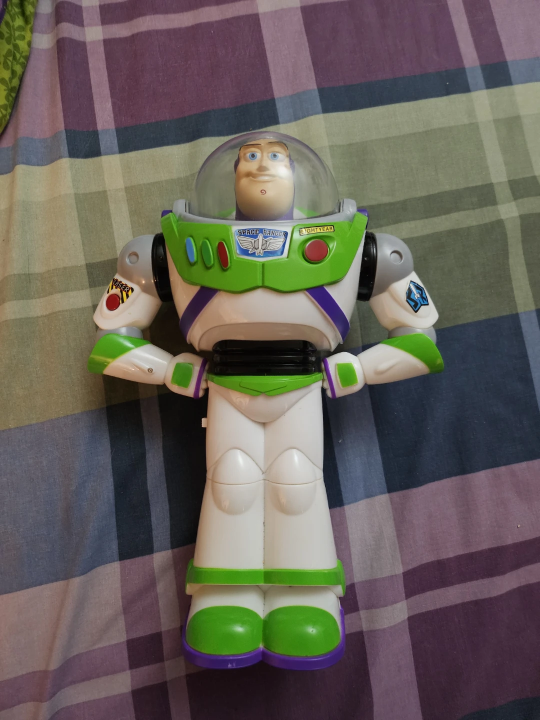 Disney Pixar Toy Story Buzz Lighting  and bubble blowing head