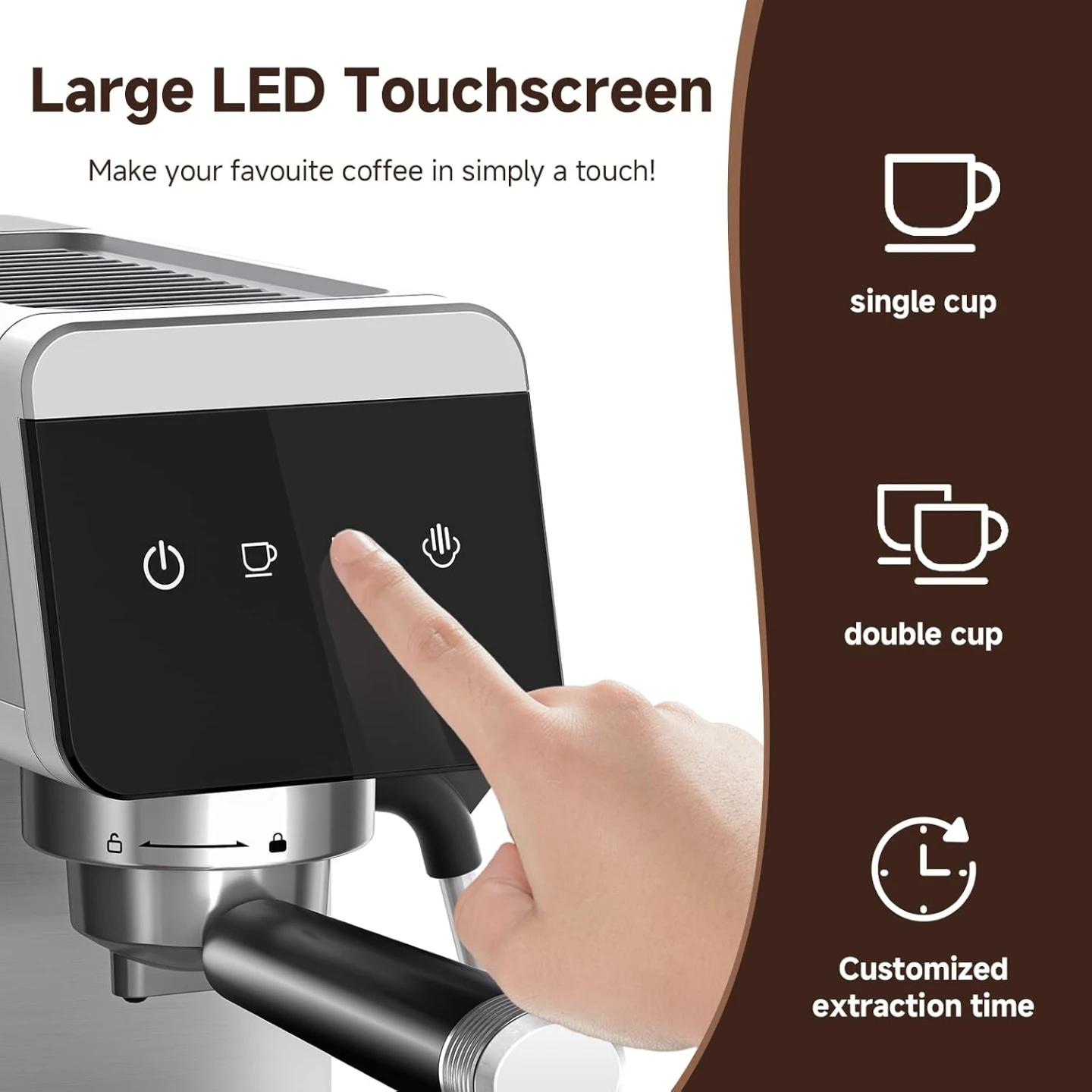 20 Bar Espresso Coffee Machine - photo 2
