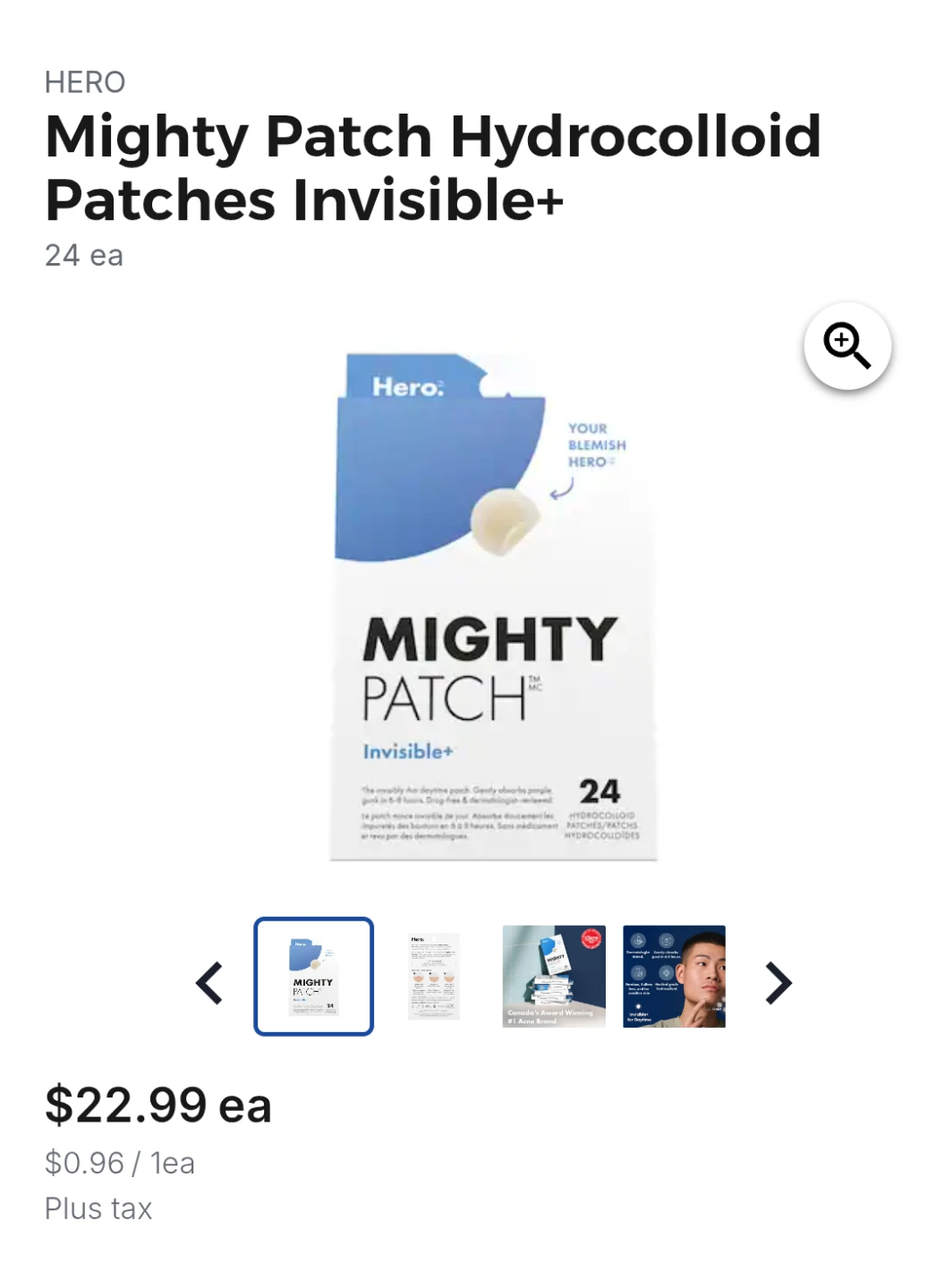 NEW Hero Mighty Patch (Invisible/Original)