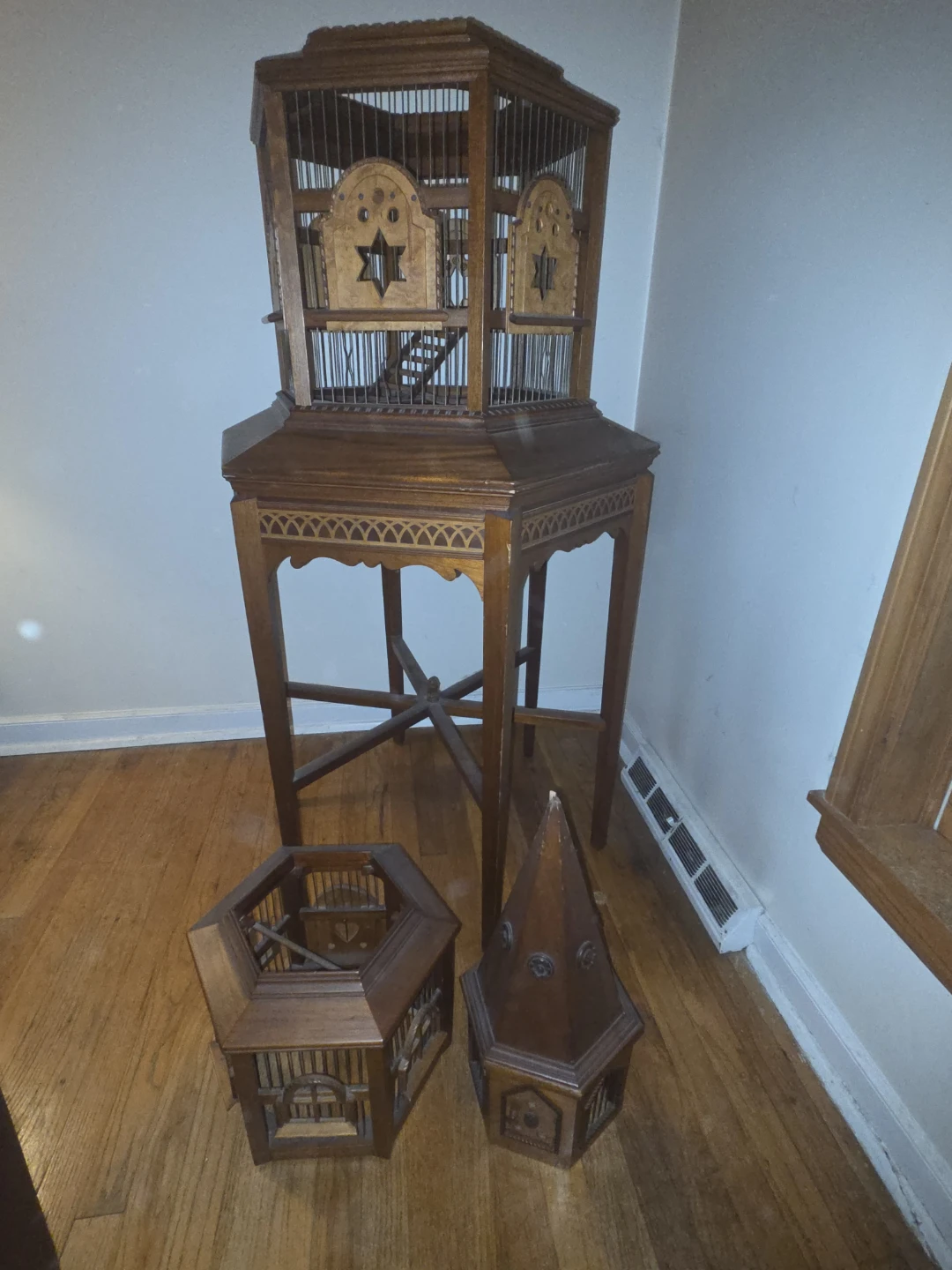 Charming Vintage / Antique Tall Bird Cage (83") – Modular Design - photo 3