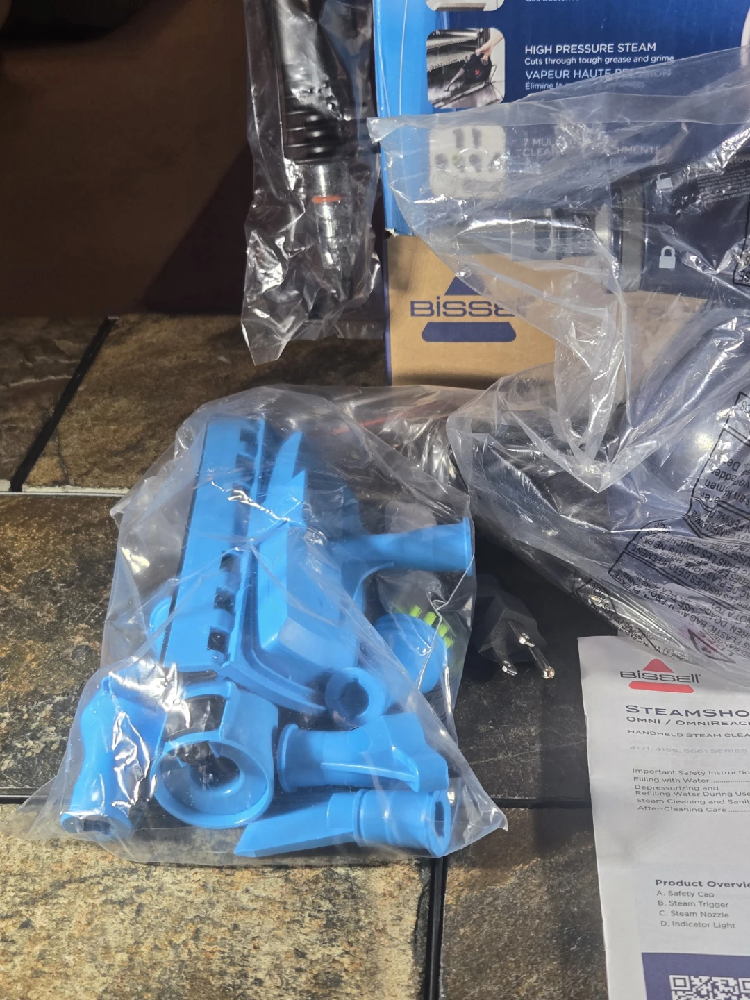 BISSELL handheld Steam Shot Omni Cleaner (Model 4171J). NIB. - photo 3