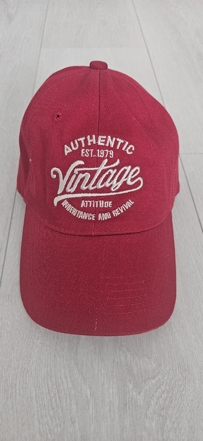 Authentic Vintage Red Baseball Cap