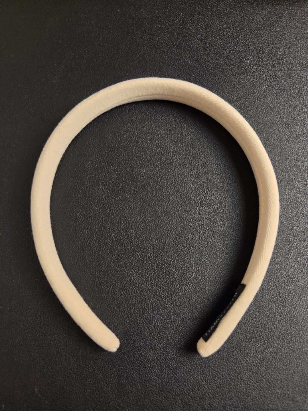 Cream velvet headband 🏈