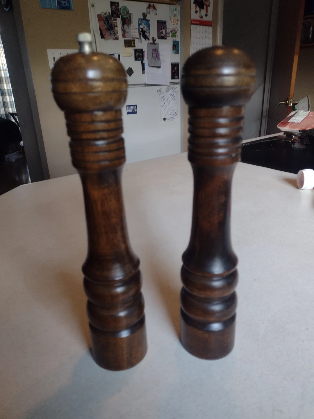 Vintage Woodcrest by Seycon Wooden Salt and Pepper Grinder Set