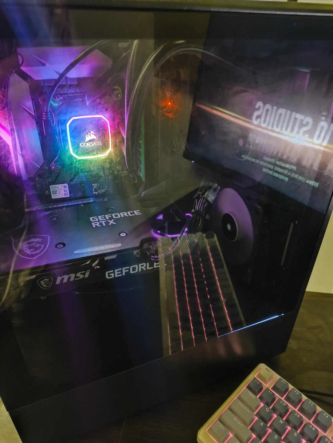 Gaming pc rtx3060 12gb i7-8700k 16gb 750gb RGb AIO - photo 2