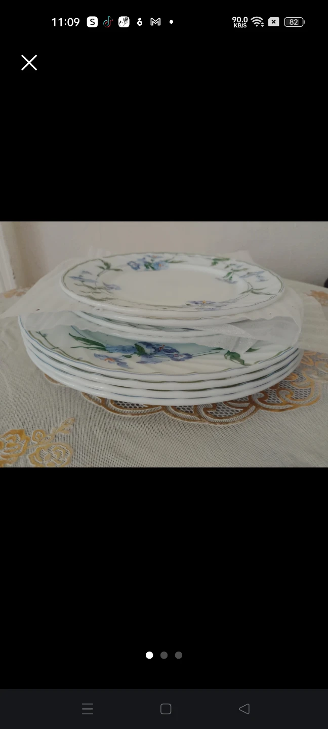Set of Floral Pattern Plates🏈 - photo 2