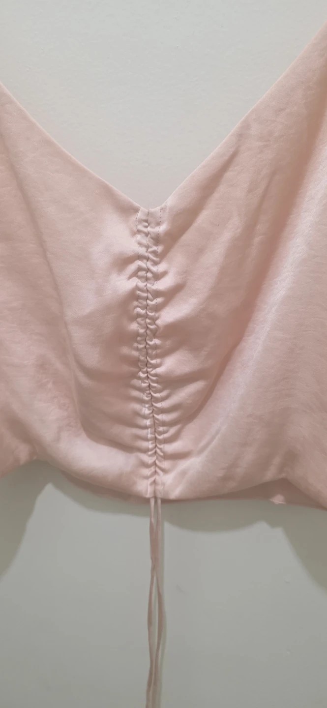 Aritizia (Wilfred) Pink Ruched  Top  Size M - photo 2