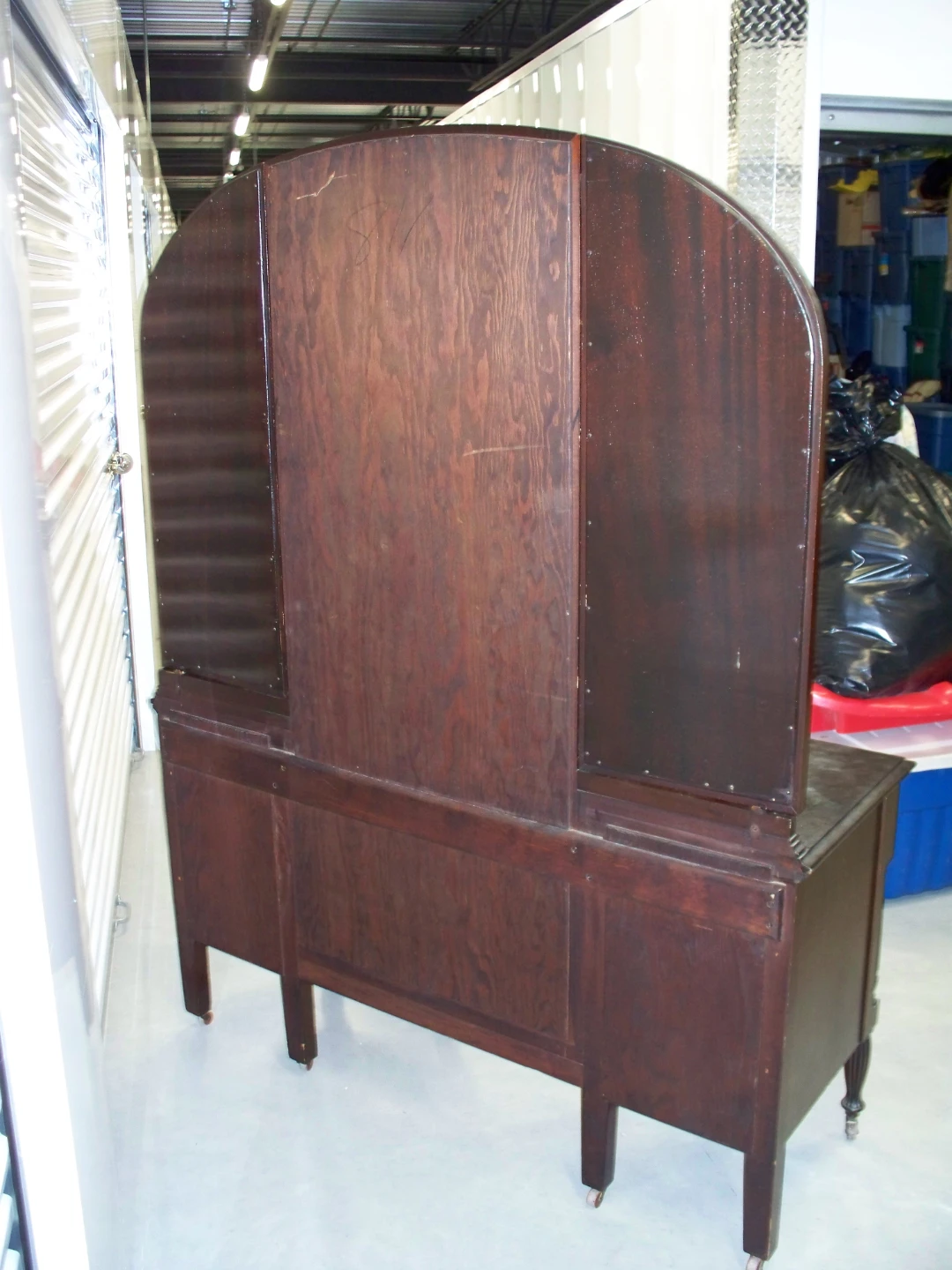 Antique Vanity Set with Tri-fold Mirror - photo 5