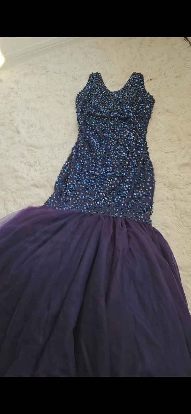 Sparkly Beaded Mermaid Prom Dress - photo 2