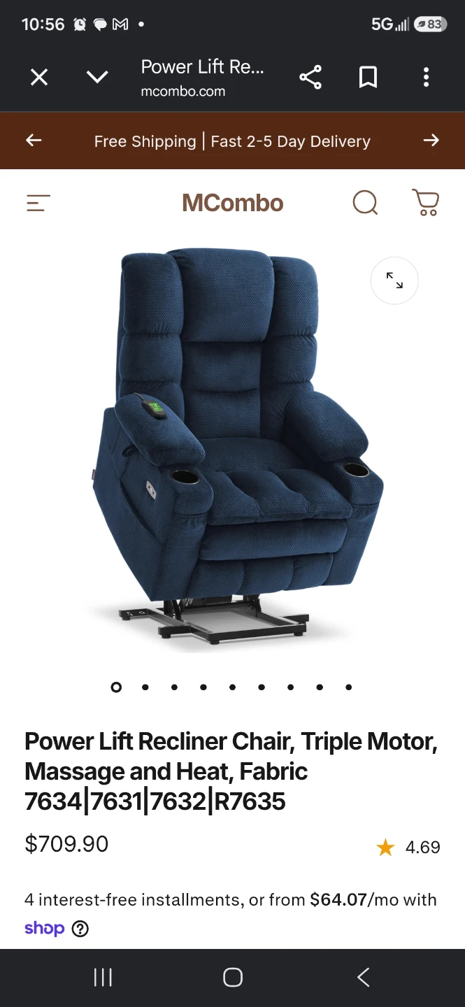 MCombo Power Lift Recliner Chair Remote Control