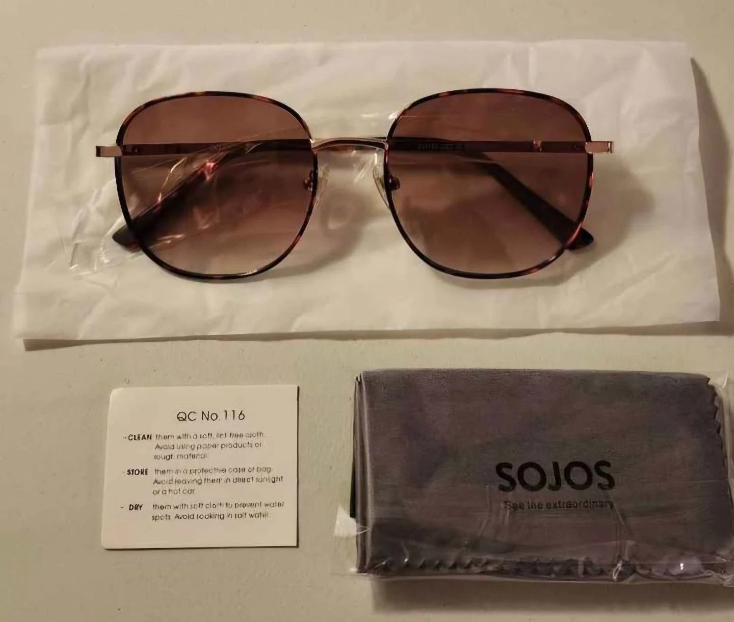 Sojos Tortoiseshell Sunglasses 🏈