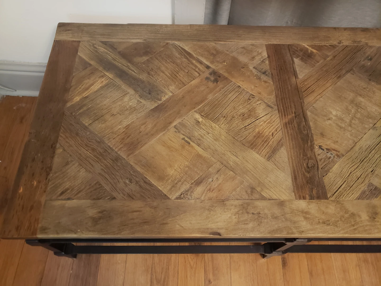 Pottery barn parquet coffee table - photo 5