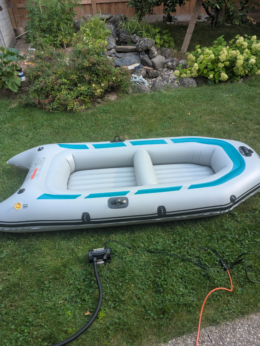 Coleman Inflatable Boat with Oars and Pump