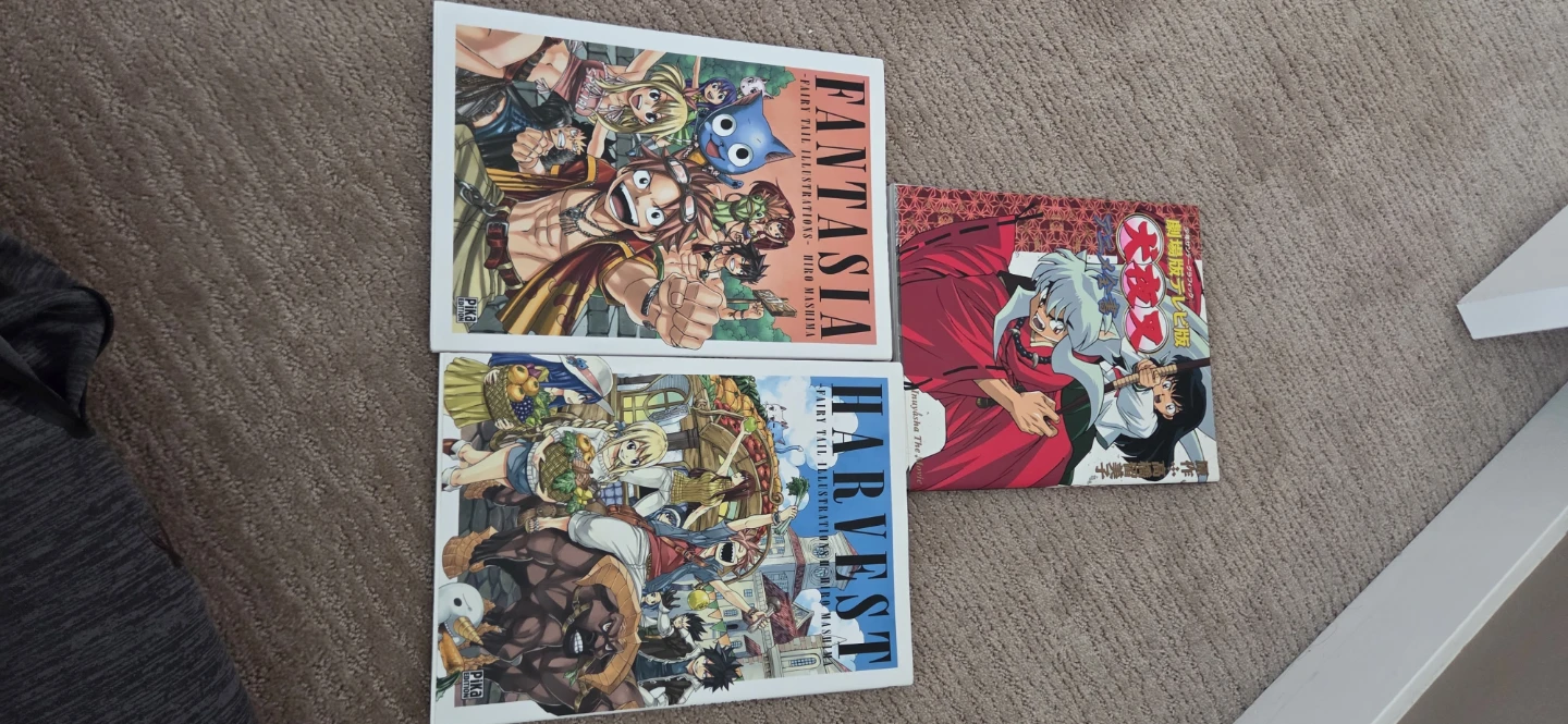 Fairy Tail and Inuyasha Art Books