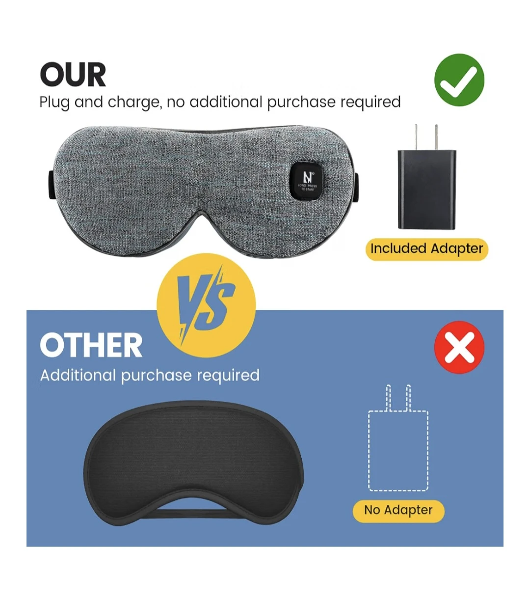 Cordless Heated Eye Mask - photo 2