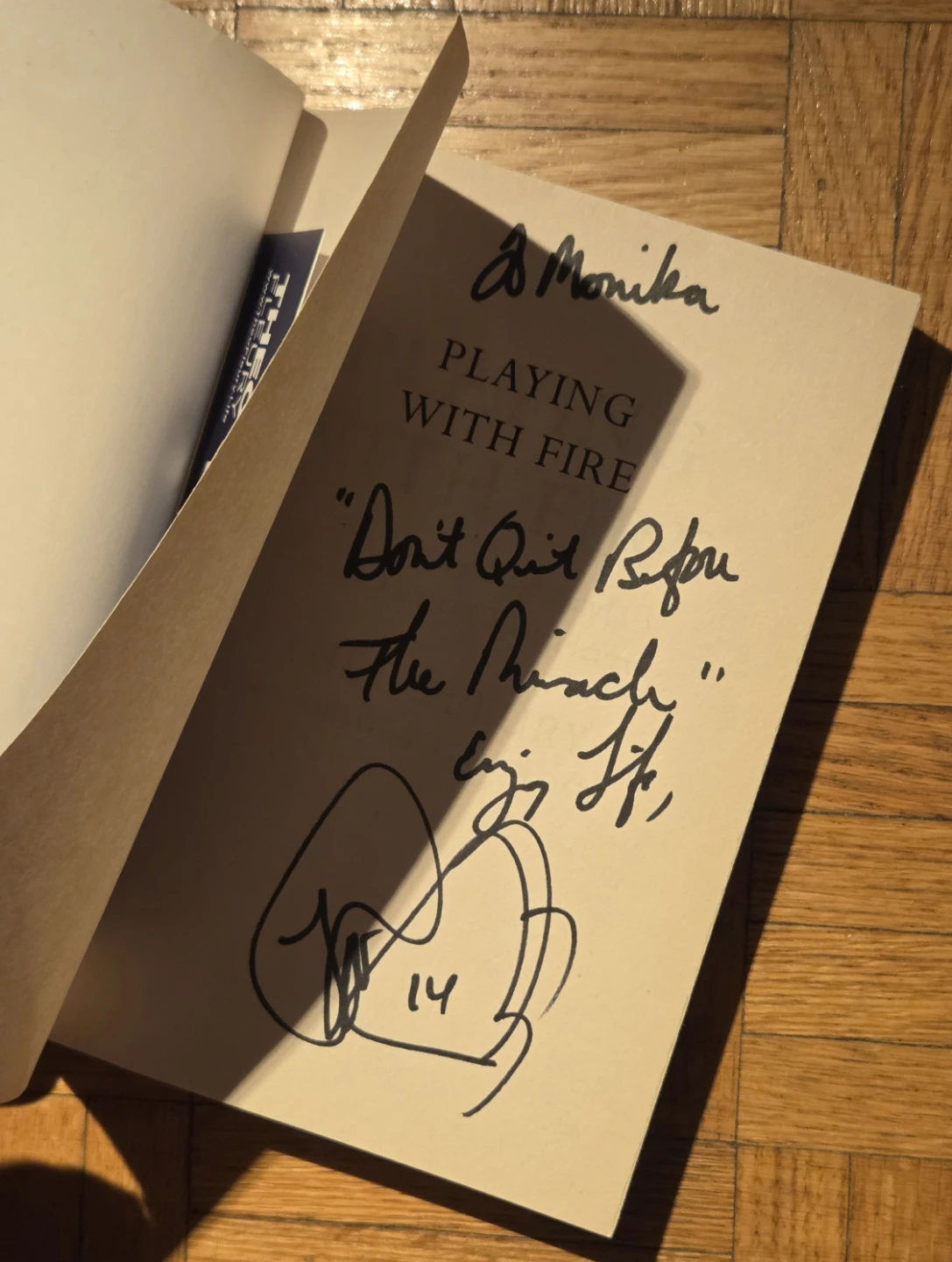 Playing with Fire by Theo Fleury Signed Copy - photo 3
