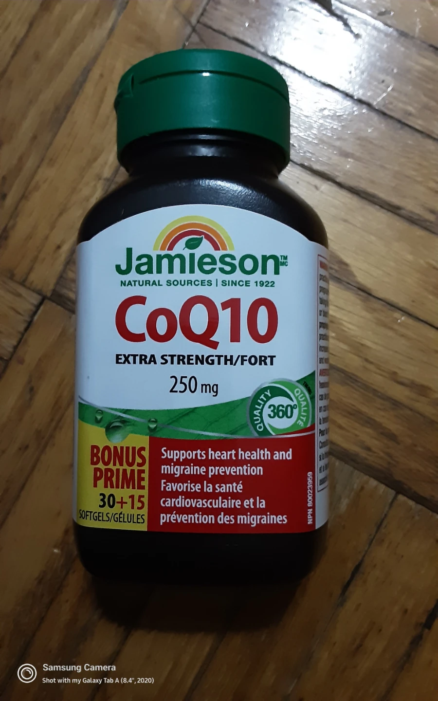 Jamieson CoQ10 250mg 45 Softgels