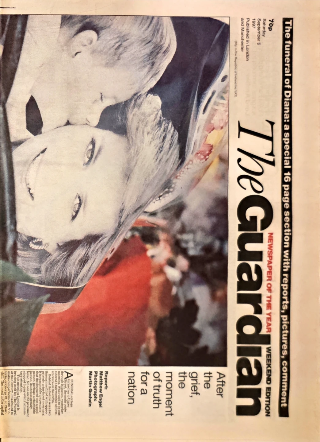 Collection of Princess Diana Tribute Newspapers - photo 5