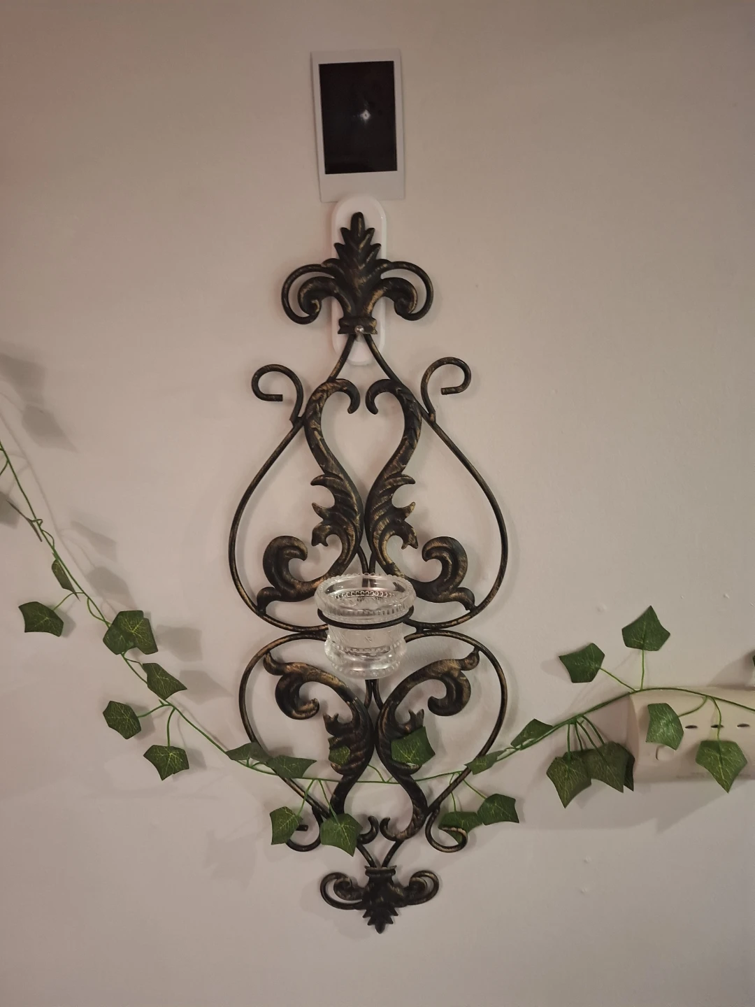 Wall-Mounted Metal Candle Sconce