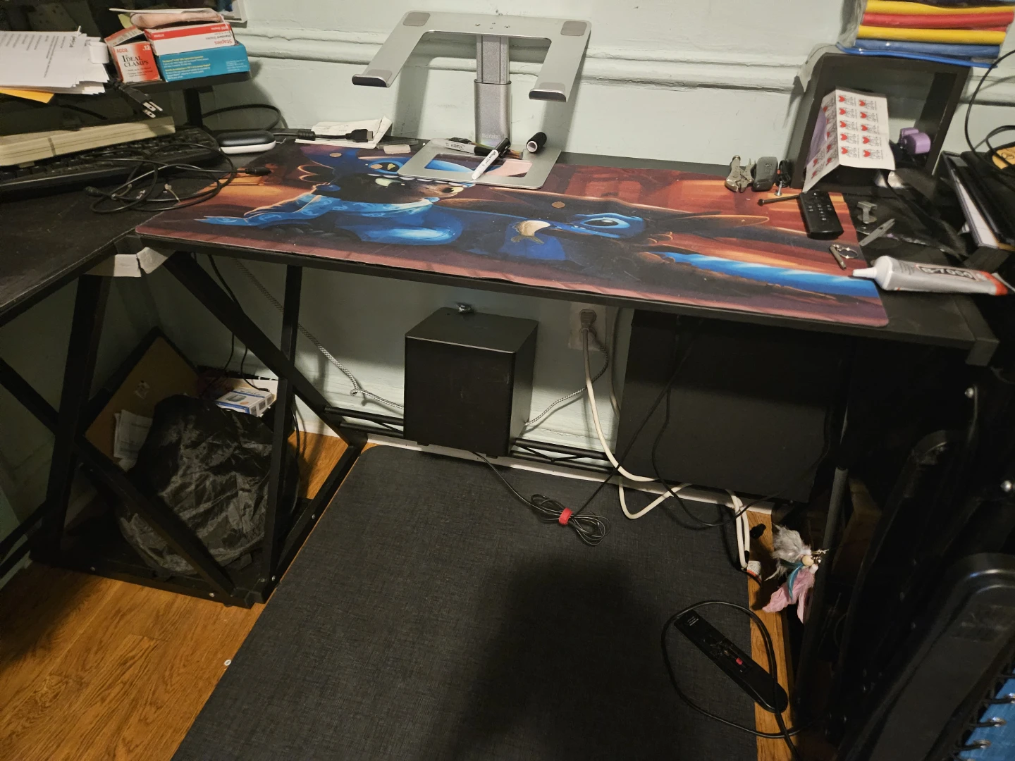 L-Shaped Black Computer Desk - photo 2