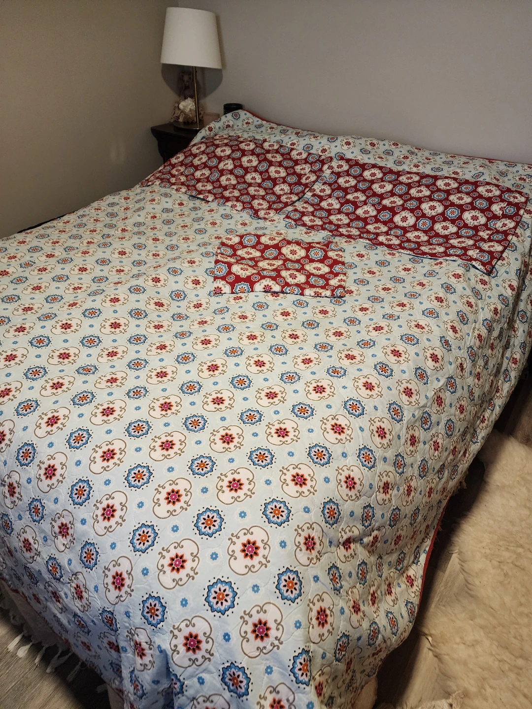 Quilt and Pillow Shams Set double side - photo 3