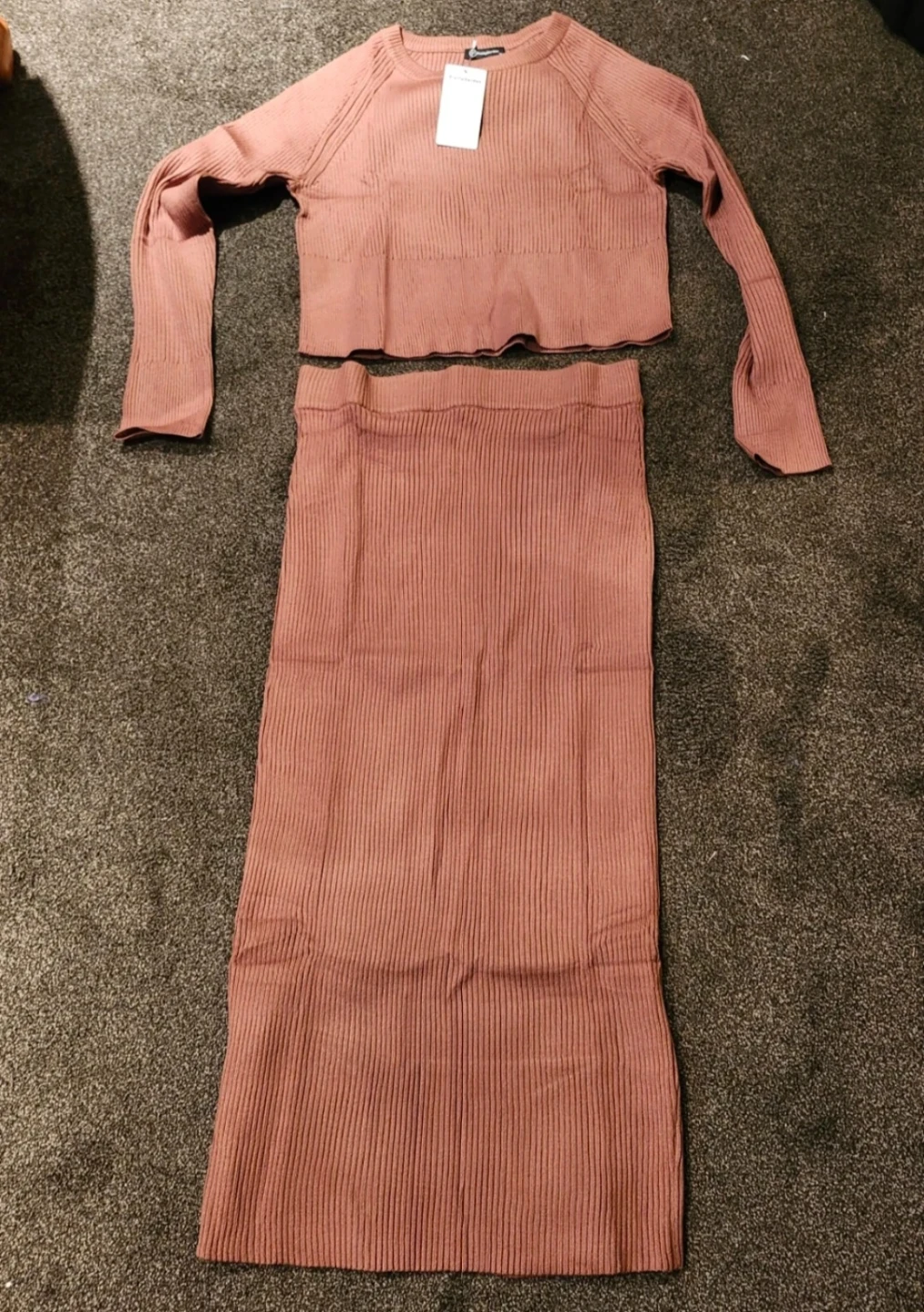 PrettyGarden Knit Sweater and Skirt Set - Pink - XL - photo 4