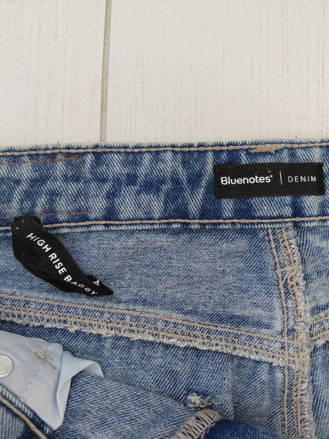 Bluenotes High Rise Baggy Denim Jeans Size 00 - photo 3