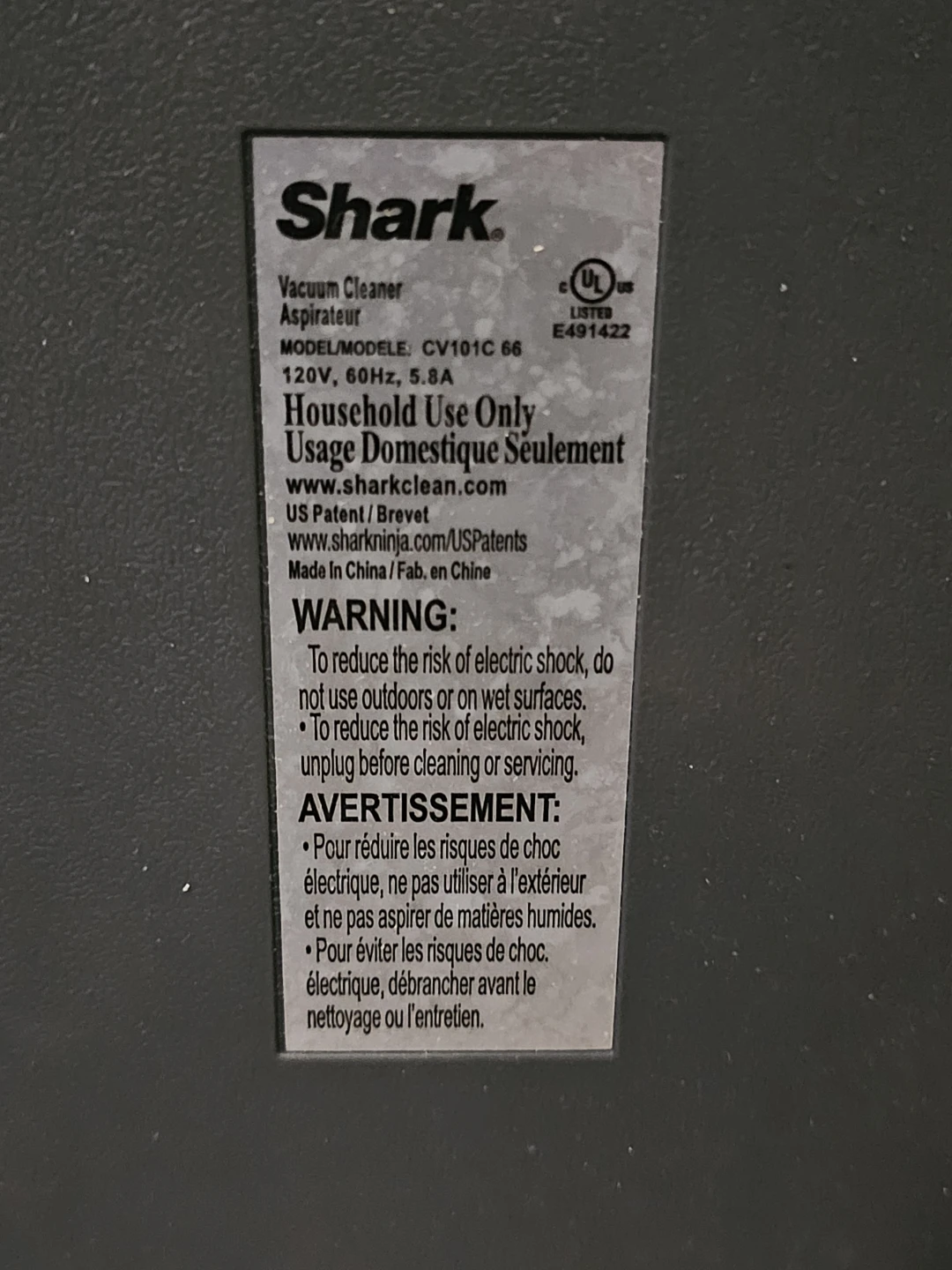 Shark Bagless Canister Vacuum CV100C - photo 4