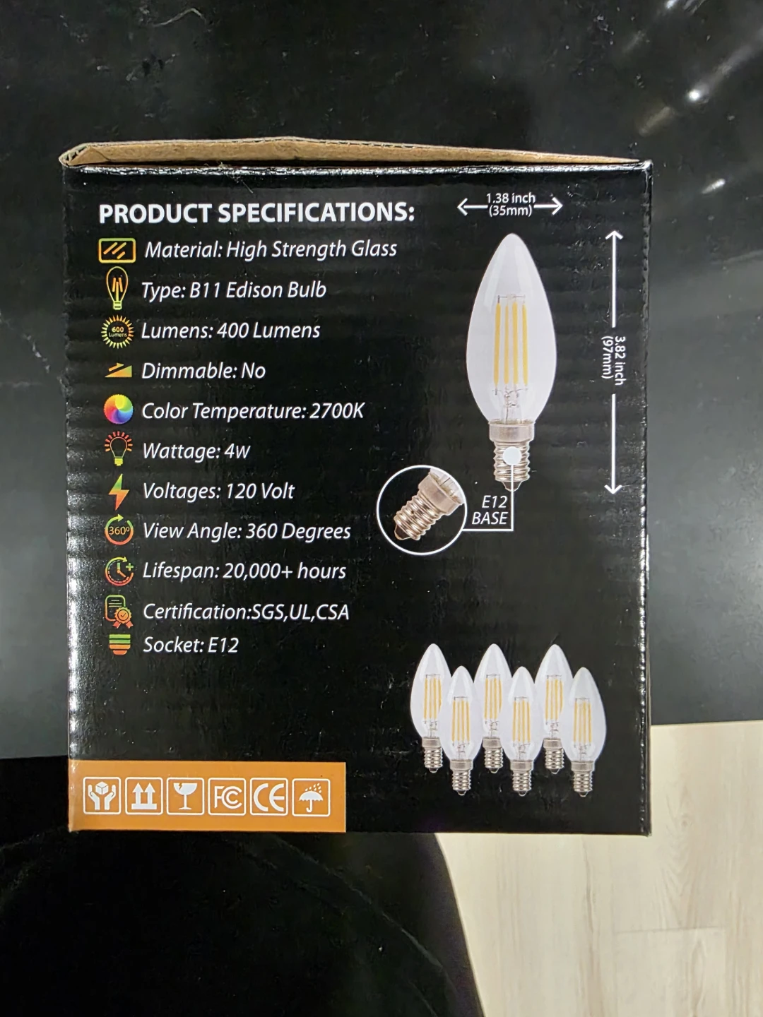 Berelli Edison Light Bulbs - 6 Pack - photo 3