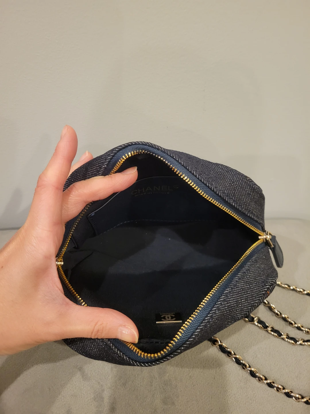 Chanel Denim Quilted Chain Bag - photo 3