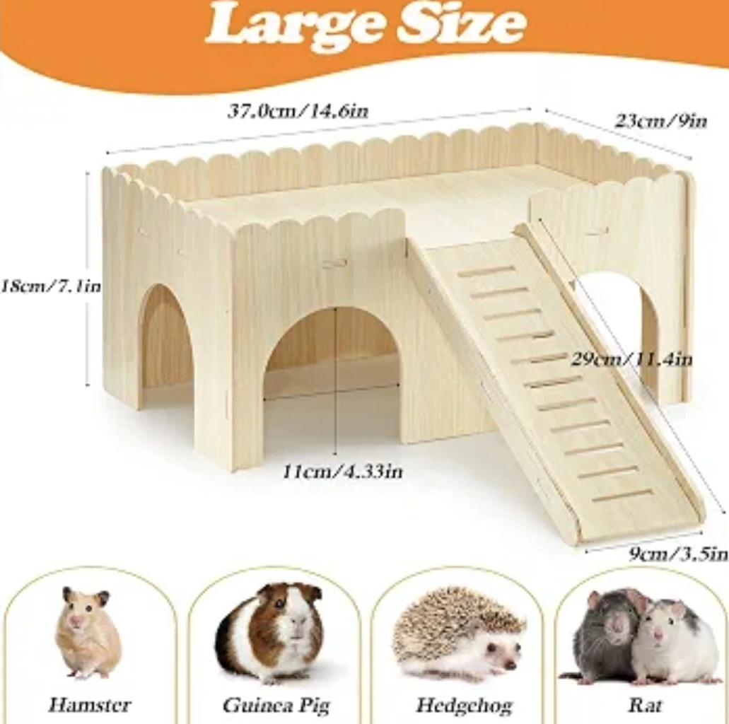 Small Animal Wooden Hideout Shelter - photo 4