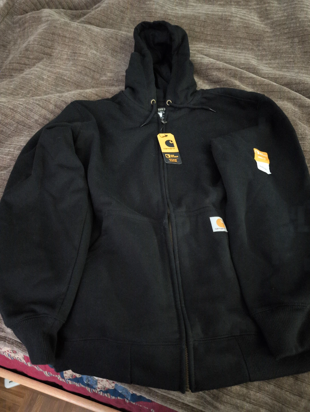 Carhartt Rain Defender Loose Fit Hoodie, Black, Size L