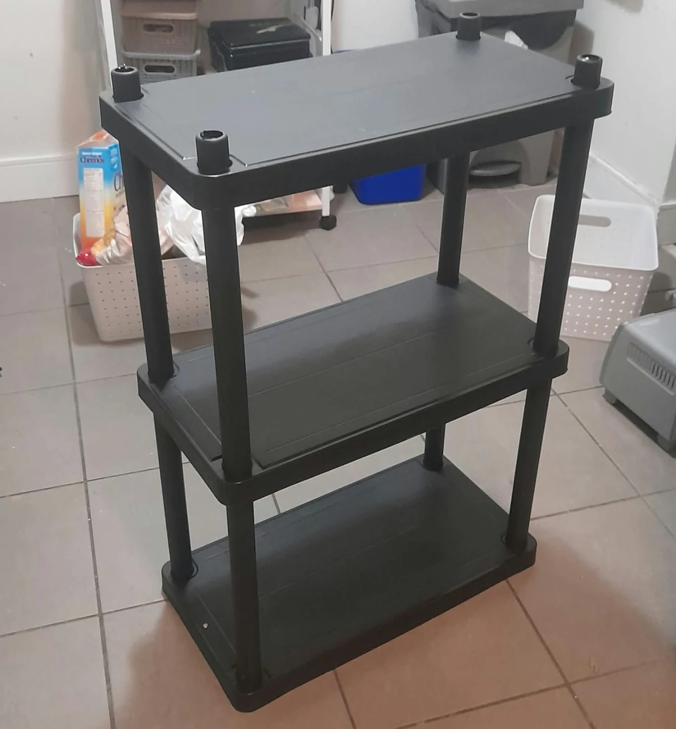3-Tier Plastic Utility Storage Shelf 🏈