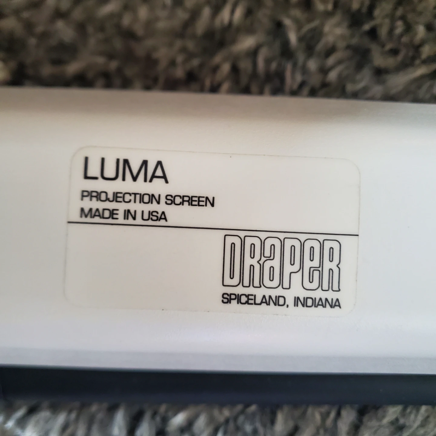Draper Luma Projection Screen - photo 3